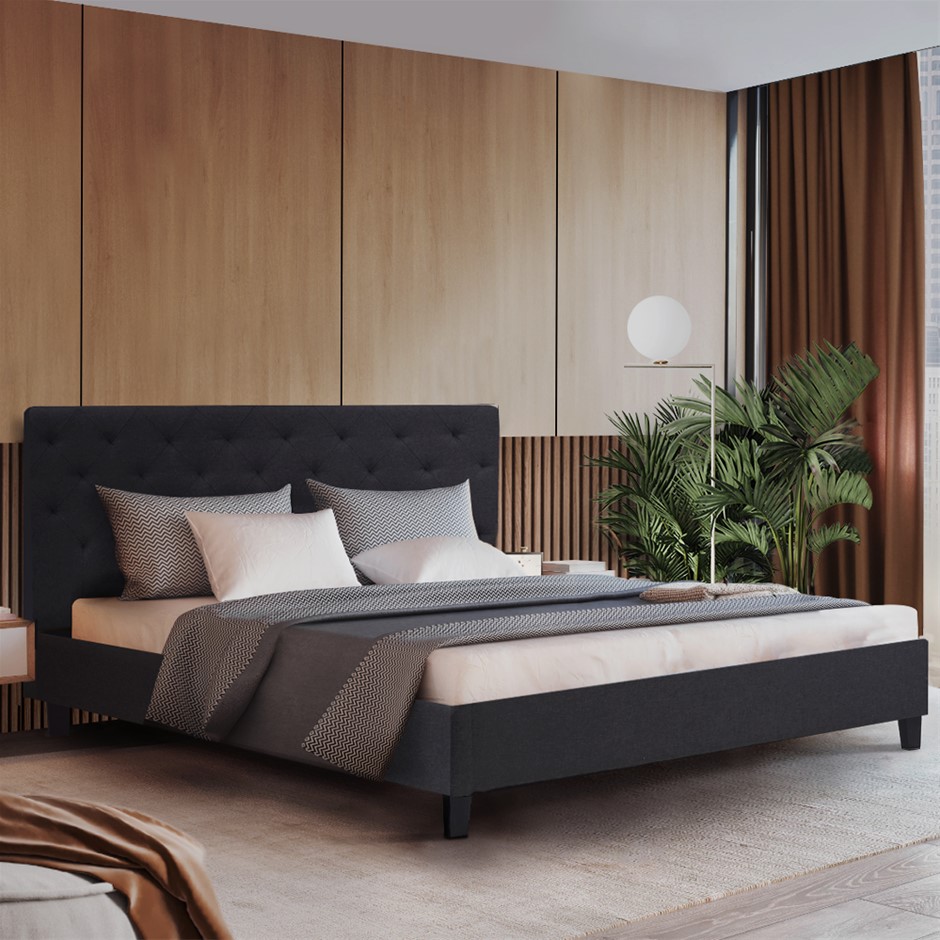 Artiss Double Bed Frame Base Mattress Pl