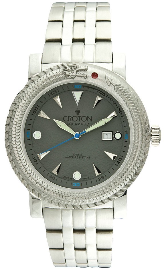 Men's Croton Dragon Engraved Watch CA301
