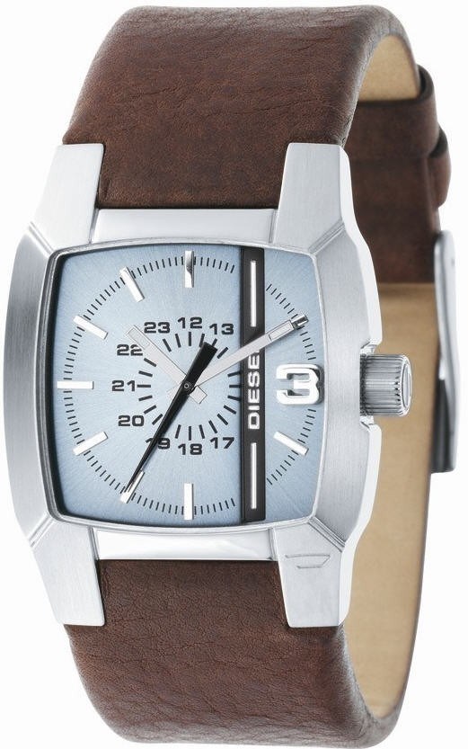 Men's Diesel Brown Leather Band Watch DZ