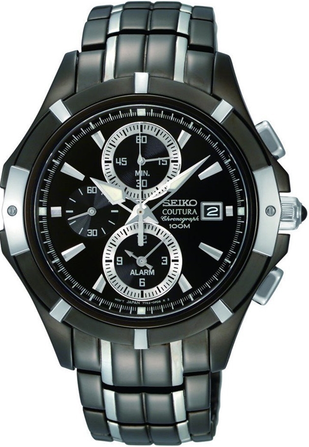 Buy Men's Black Seiko Coutura Alarm Chronograph Watch SNAE57 | Grays  Australia