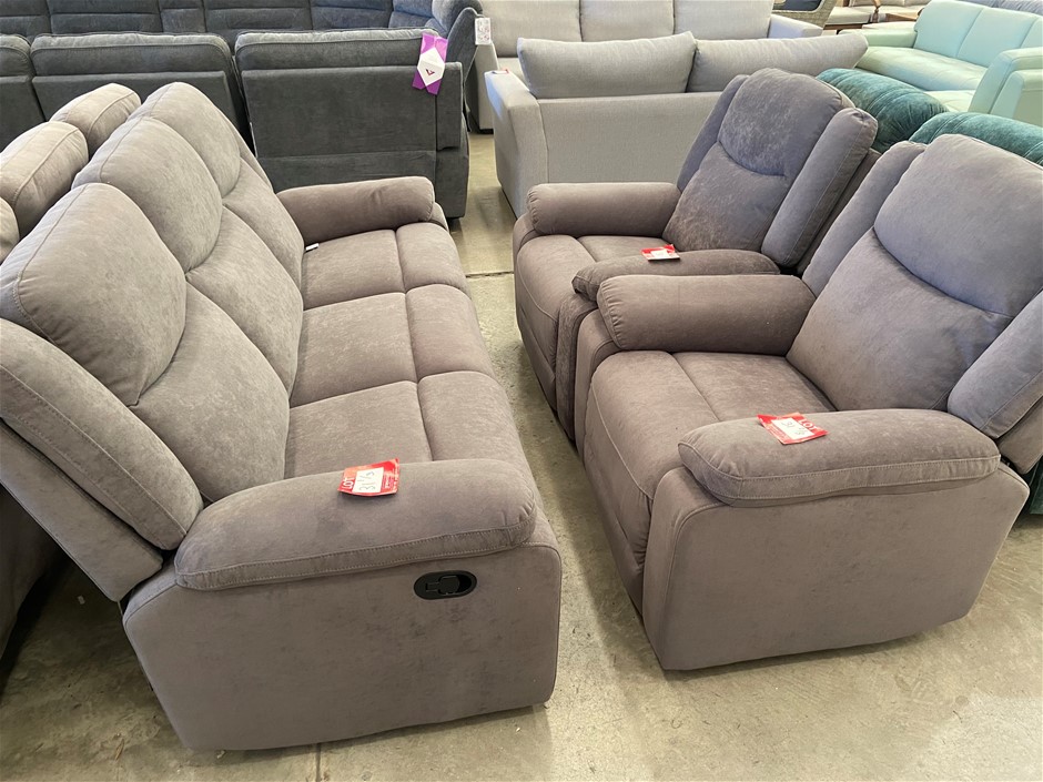 Fabric recliner online lounge