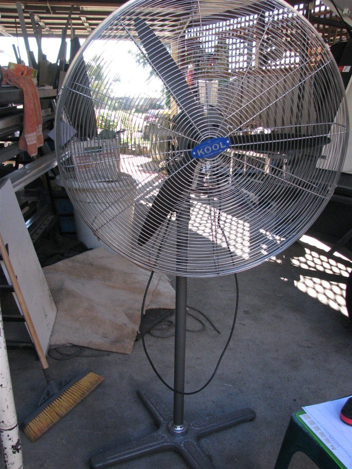 Industrial Pedestal Fan, Kool, model FB 75, 30 inch dia, 3 speed, 280