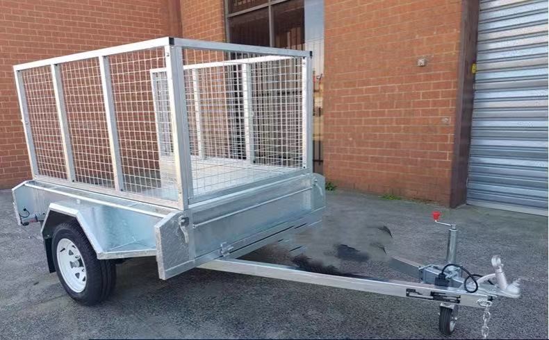 2021 Galvanised 6x4 Tandem Box Trailer with 900mm Cage