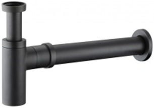 JS Bottle Trap Round Black 40mm Slimline Incl 32mm Adaptor