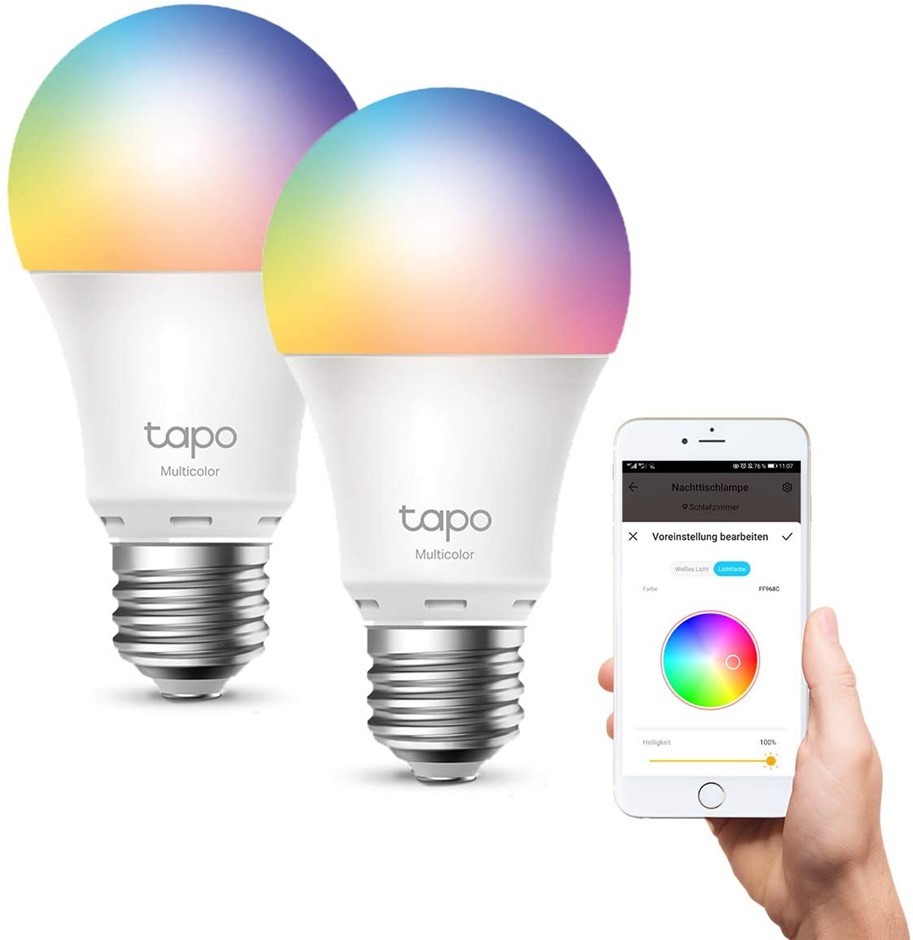 2 x TP-LINK Smart Wi-Fi Light, Multicolour. Buyers Note - Discount Freight