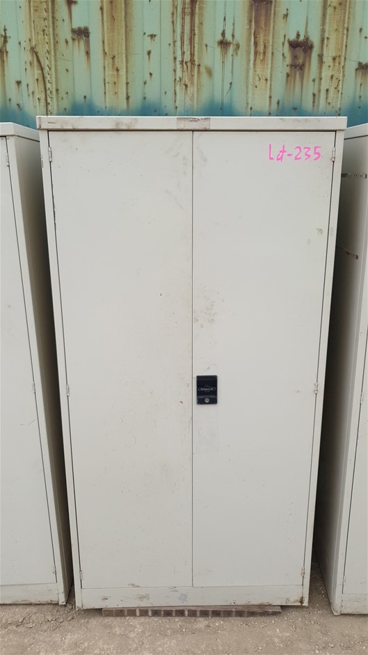 2 Door Brown Built Steel Storage Cabinet