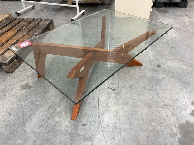 1300mm Glass Coffee Table