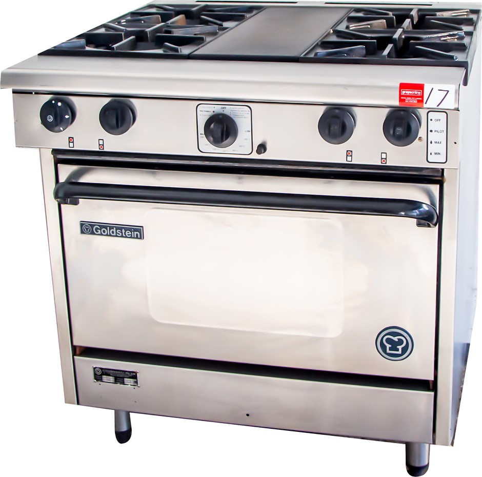 GOLDSTEIN 4 BURNER GAS LARGE STOVE WITH OVEN Auction (00175047123