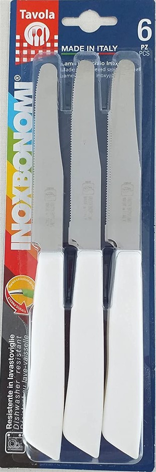 6x INOXBONOMI Stainless Steel Table Knif