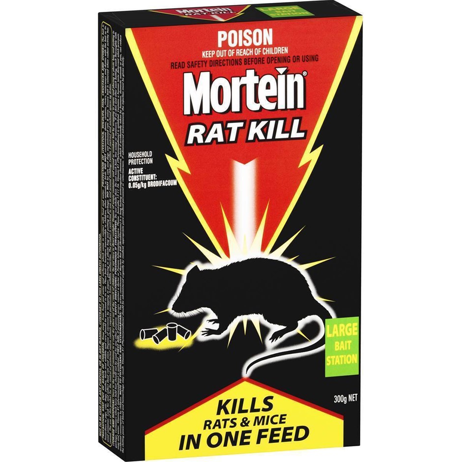 Mortein Rat Kill Bait Station Large 300G