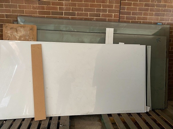 Entire contents of overdue storage including: 6 or 7 large Wind