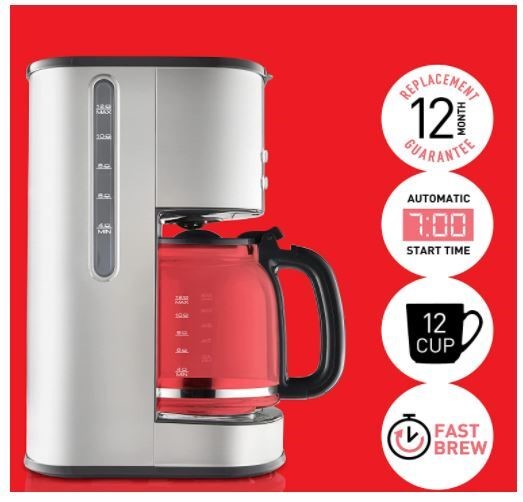 Buy Sunbeam Auto Brew Stainless Drip Filter Coffee Machine Grays