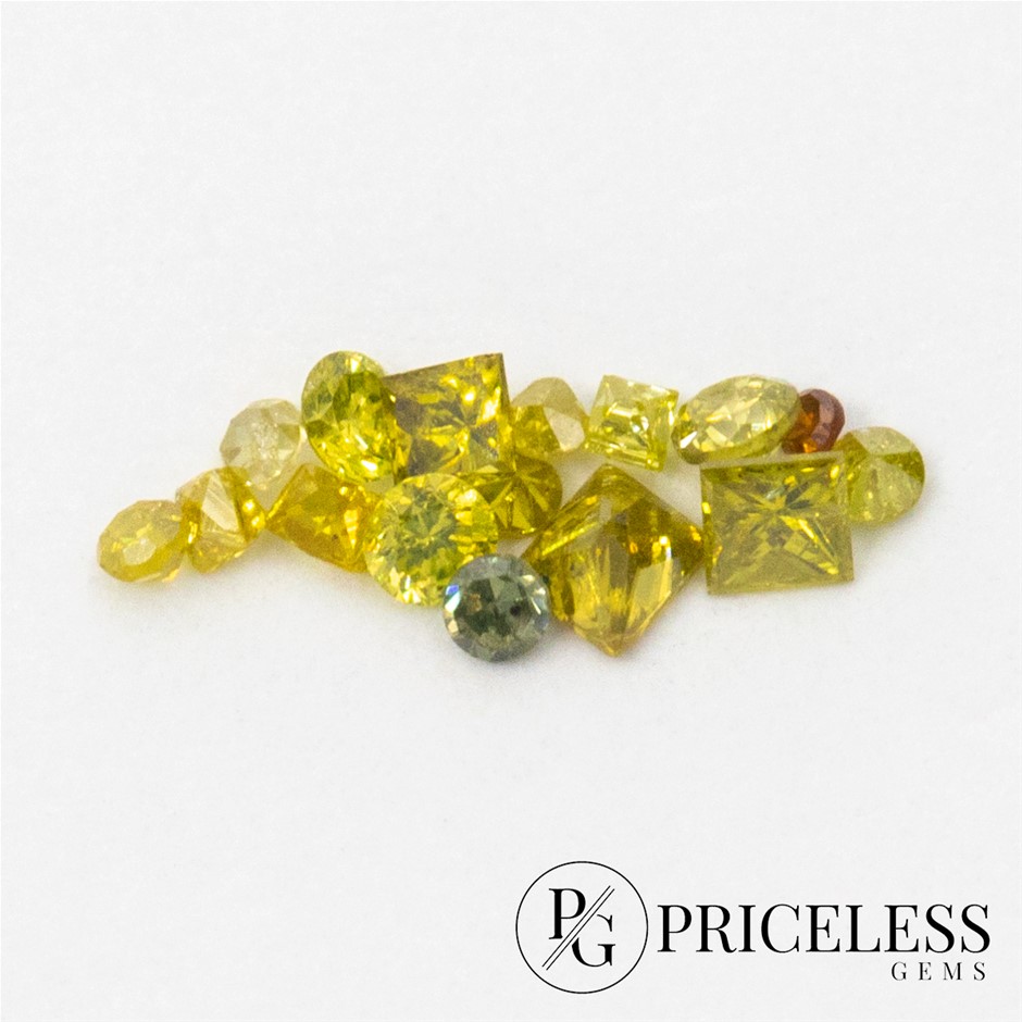 15 Point Sensational Yellow Diamond Parcel Auction (0005-2541082 ...