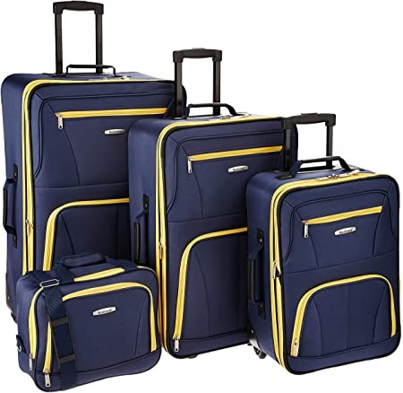 ROCKLAND Luggage 4 Piece Set, Navy, One Size. Auction | GraysOnline  Australia