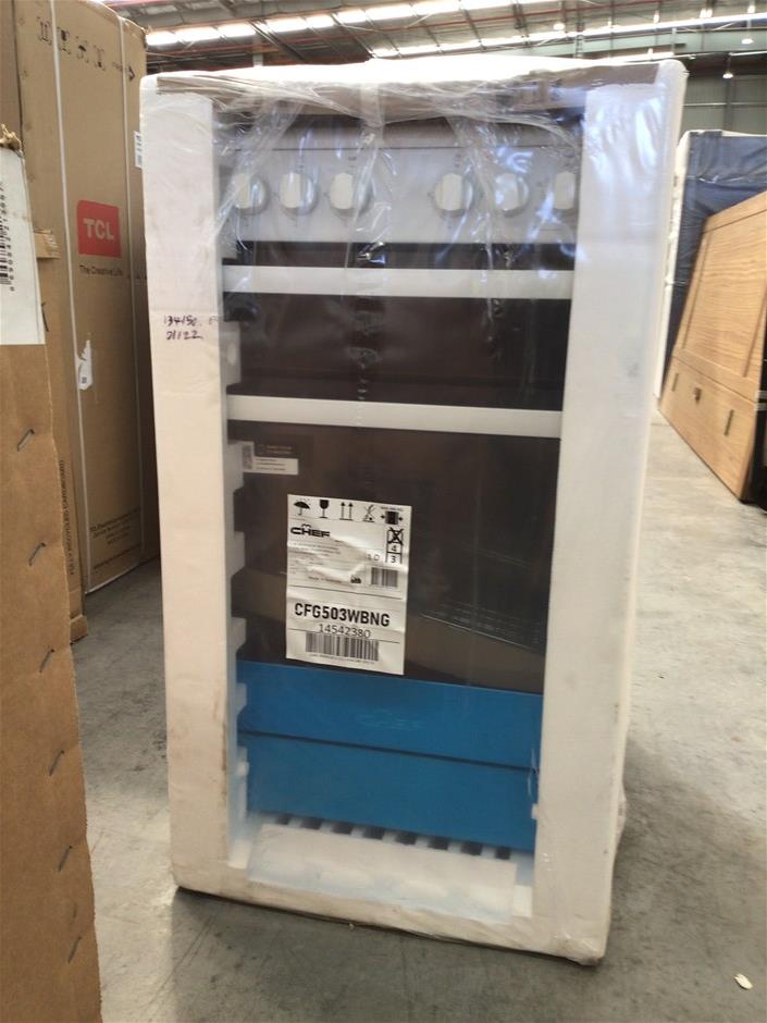 Chef CFG503WBNG Free Standing Gas Oven Auction (00313021353) Grays