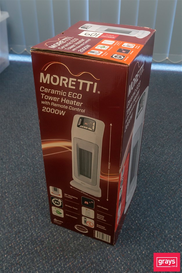 Moretti N13275 Tower Heater Auction (0109-5047910) | Grays Australia
