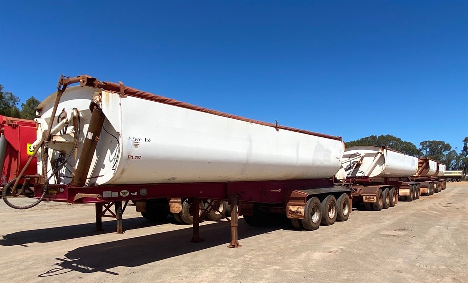 Roadwest Transport Tri Axle Side Tipper Quad Set Auction (00039029754) Grays Australia