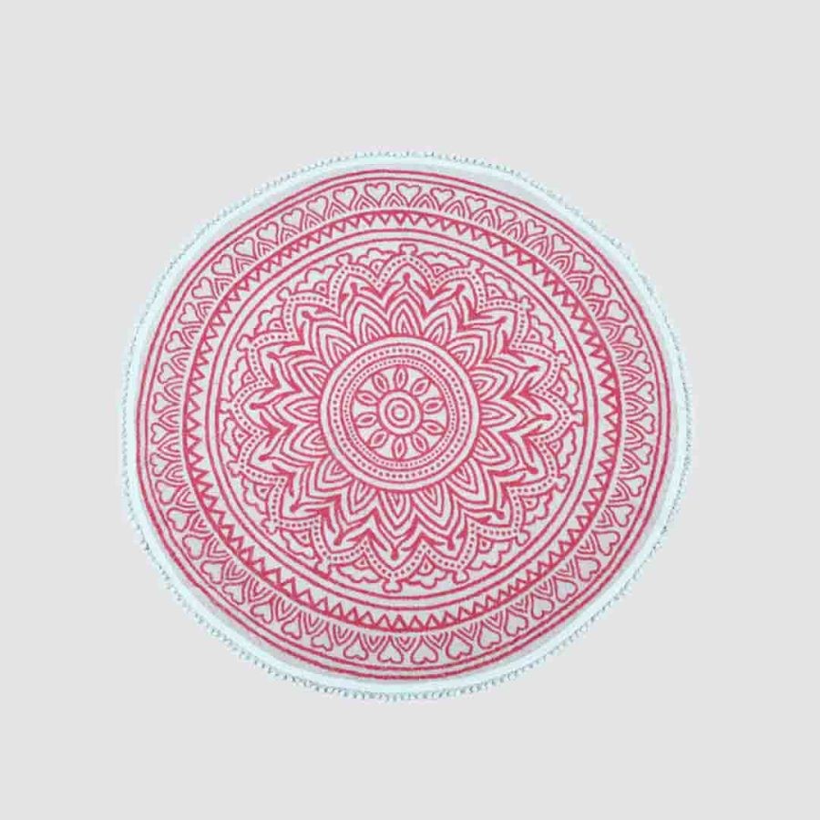 Round Beach Towel 100% Cotton Mandala -P