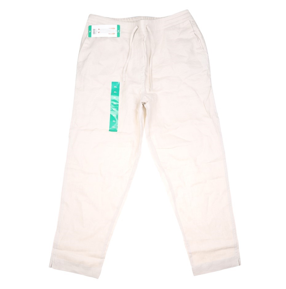 2 x ADVENT Loose Elasticated Waist Pants, Size XL, 100% Linen, Flax. Buyer