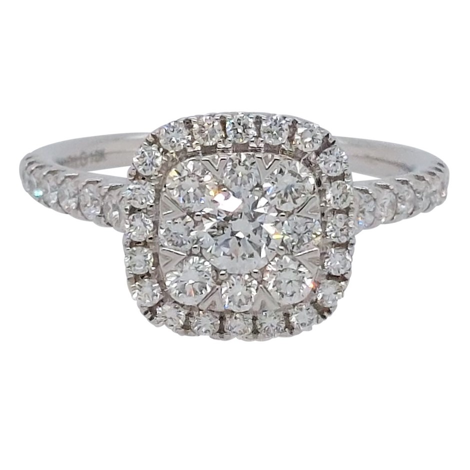 10ct White Gold, 1.00ct Diamond Ring