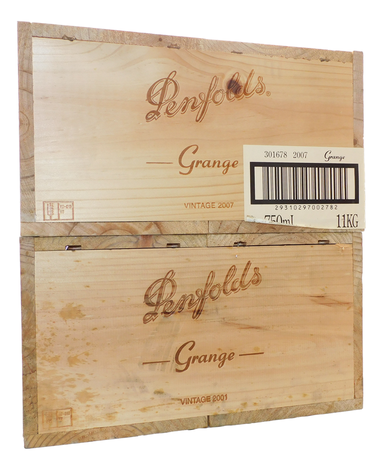 Penfolds Empty Wooden Wine Boxes (2x Boxes Auction (012310709686