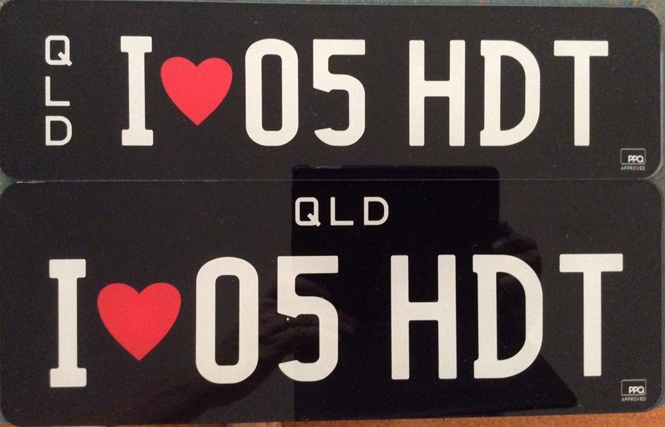 Personalised Number Plates QLD I 05 HDT Auction (000150007955