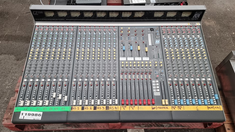 Allen & Heath GL3300 Dual Function Audio Mixing Console Auction (0001