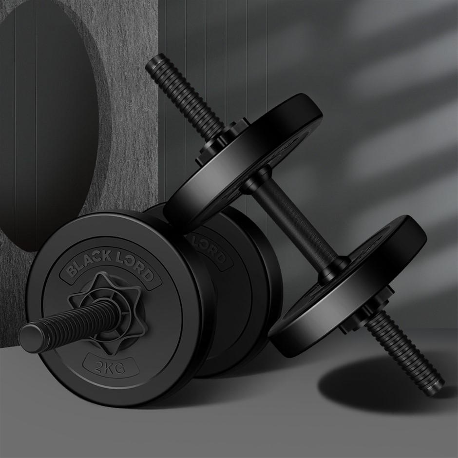 10KG Adjustable Dumbbell Set Rubber Weig