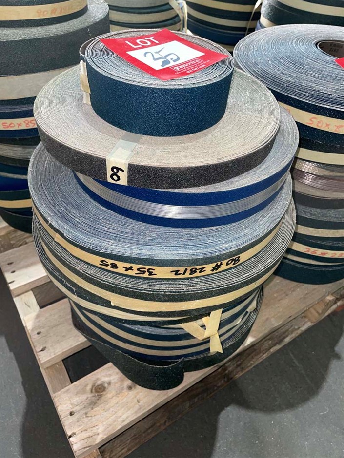10 x Large Rolls Assorted Sandpaper, Brand SIA, Assorted Sizes and