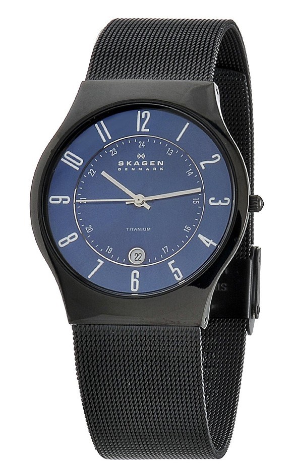 Skagen Titanium Mens Mesh Watch - T233XL