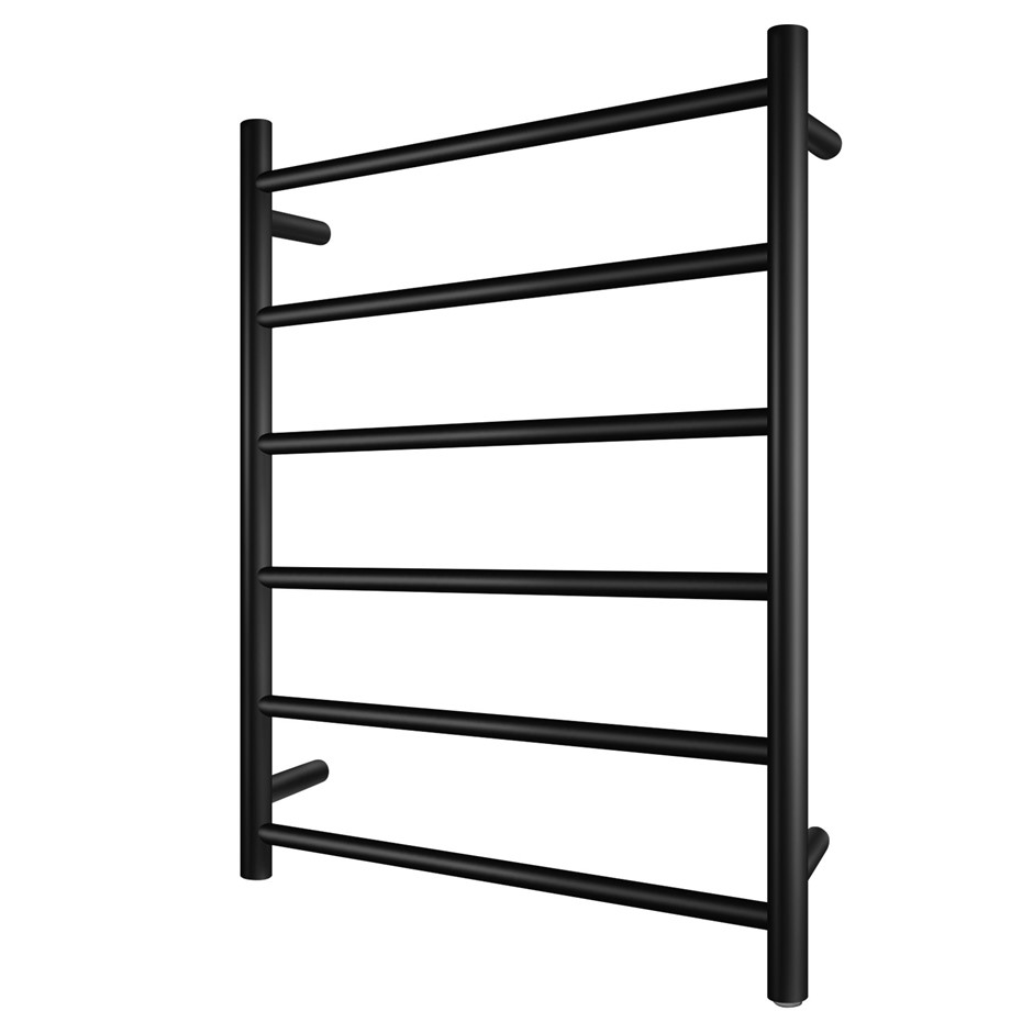 Black Round Electric Heated Towel Rack 6