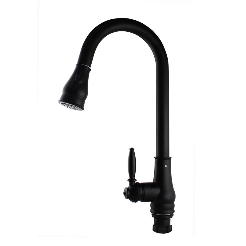 Round Black Vintage Pull Out Kitchen Sin