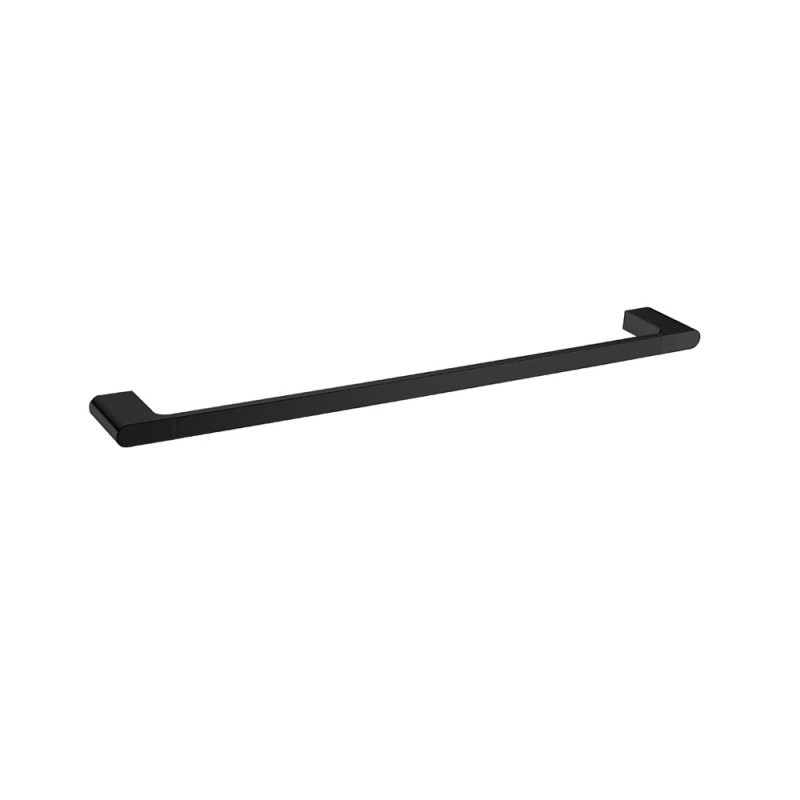 AU Series Black Single Towel Rail 600mm