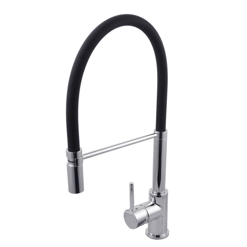 Round Chrome Kitchen Sink Mixer Tap