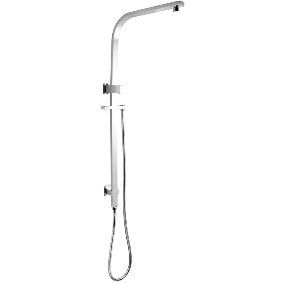 Chrome Square Shower Station without Sho