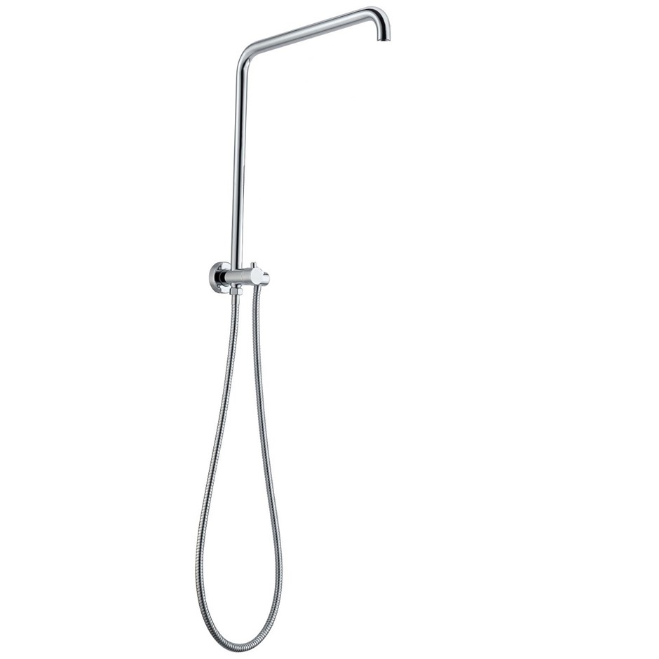 Round Chrome Shower Station without Show