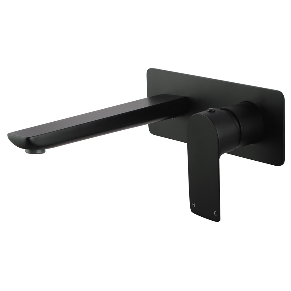 VOG Series Black Bathtub/Basin Wall Mixe