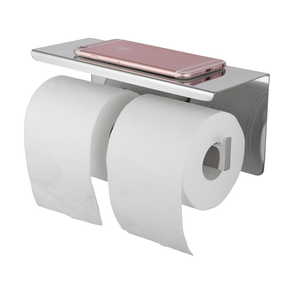 IVANO Series Chrome Double Toilet Paper 
