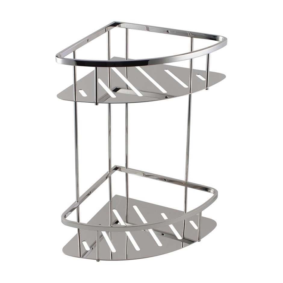 Chrome Stainless Steel 2 Tier Shower Cad