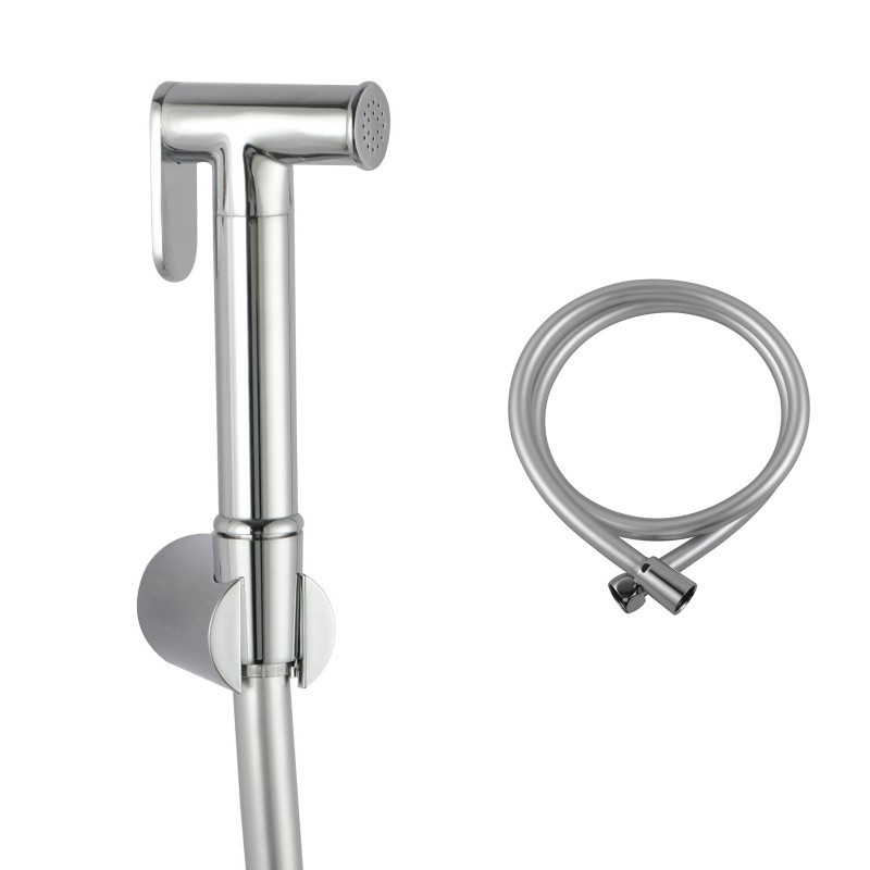 Round Chrome Toilet Bidet(PVC Hose & ABS