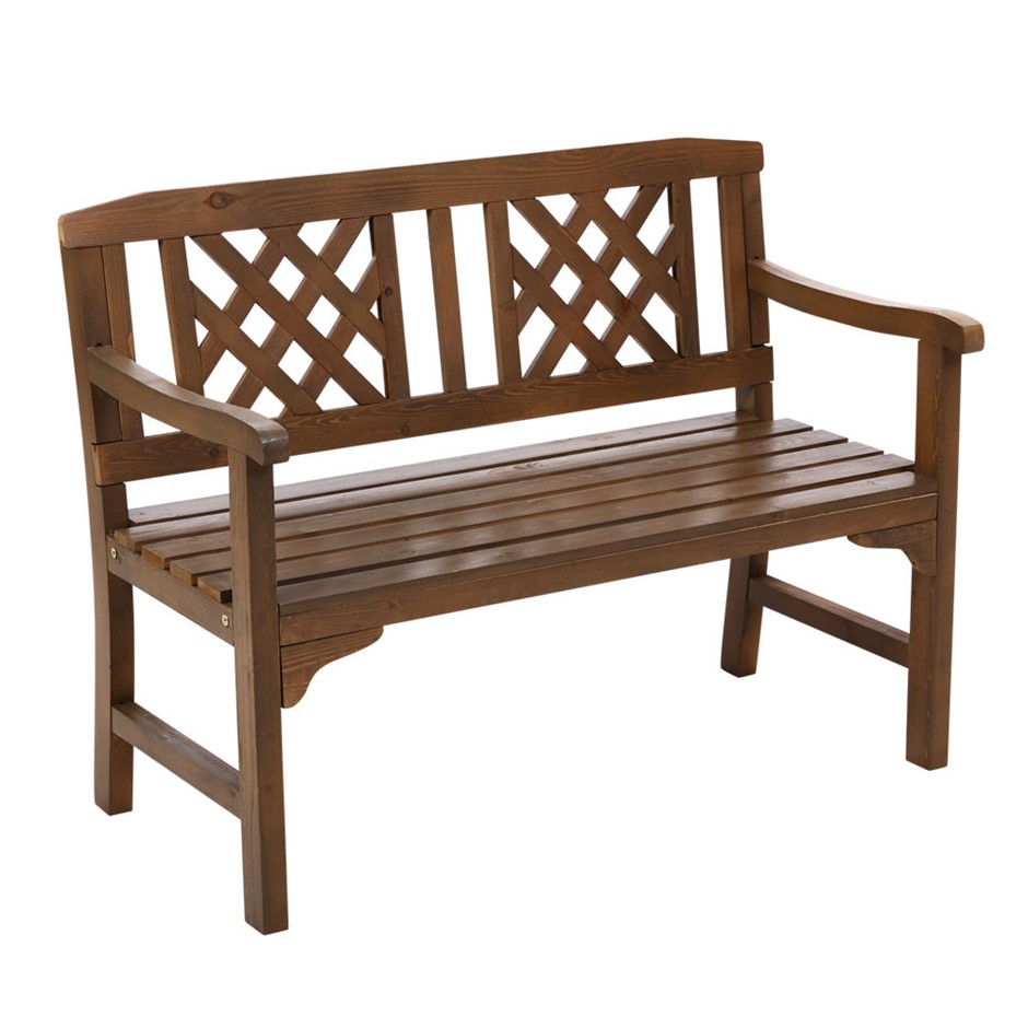 Buy Gardeon Wooden Garden Bench Seat Patio Timber Outdoor Lounge Chair ...