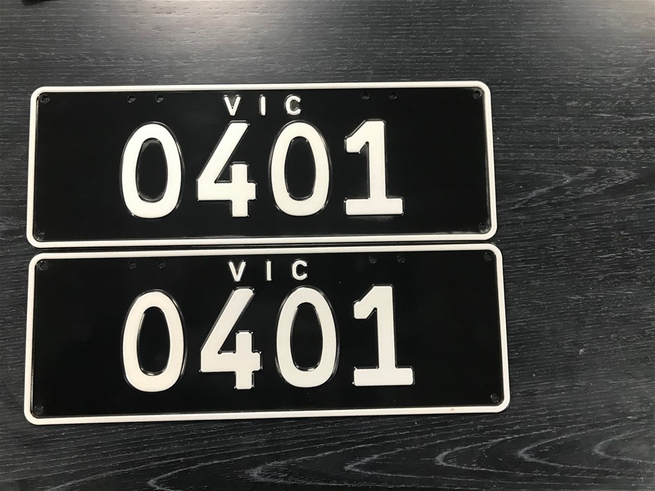 O4O1 (Custom Victorian) Number Plates Auction (000120081751) Grays