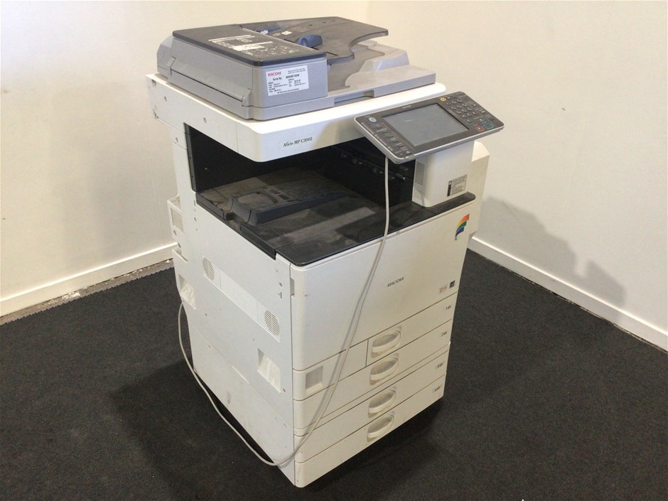 RICOH Aficionado MP C3002Multi Function Printer Auction (00197041380