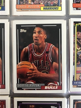 Bulk Lot &#40;750 Plus Cards&#41; of Season 92-93 &#38; More NBA Basketball Cards Including Scottie Pippen