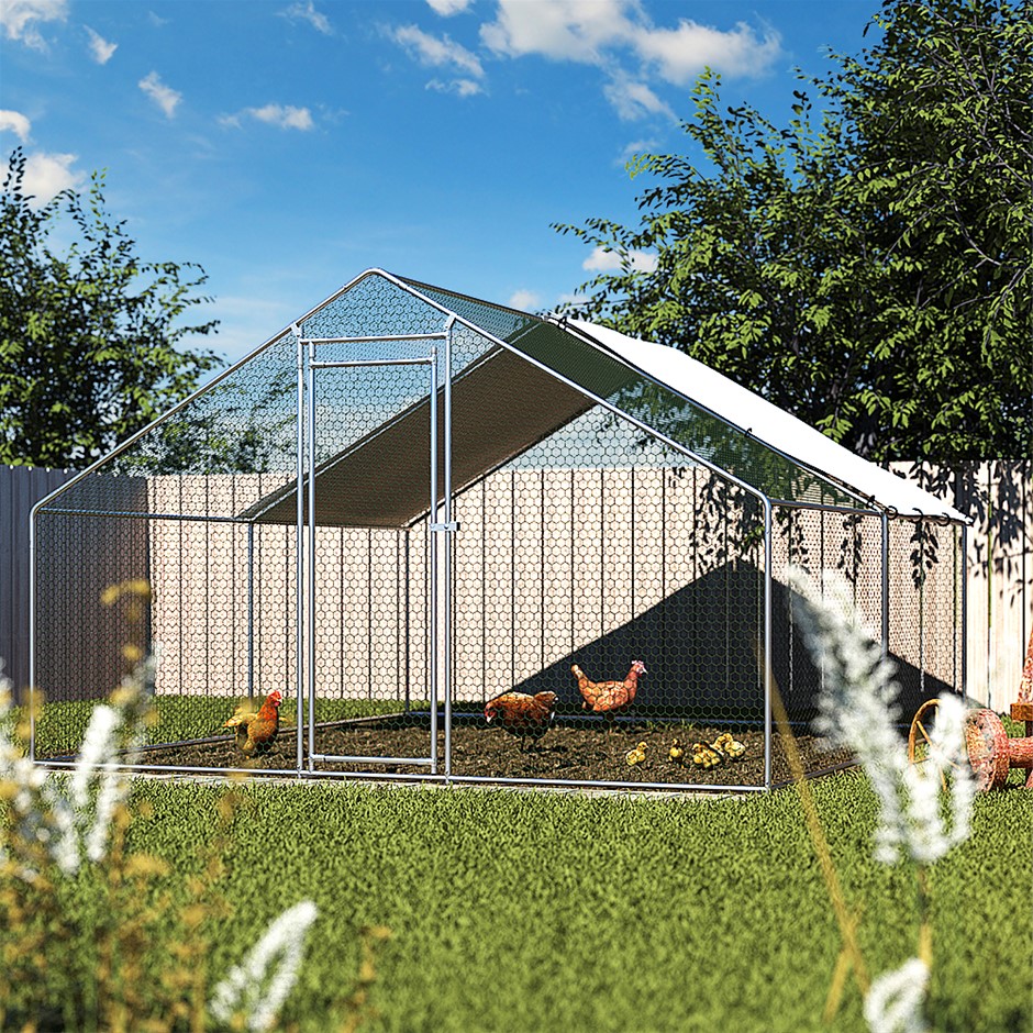 i.Pet Chicken Coop Cage Run Rabbit Hutch