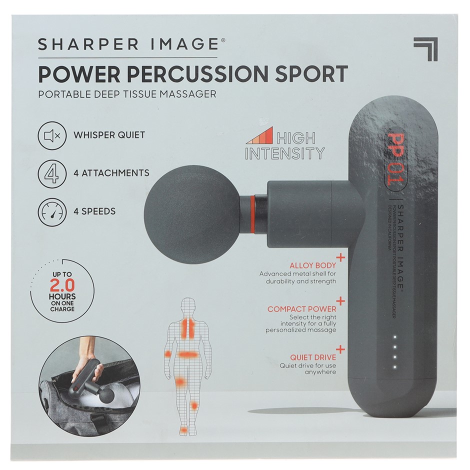 Sharper Image Power Percussion Sport Mini Portable Deep Tissue Massage Gun Auction 6838