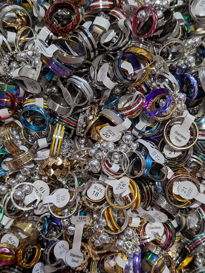 Bulk 50x assorted ring jewellery Auction (00012545009) Grays Australia