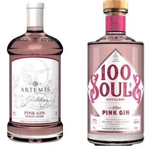 Artemis Goddess Pink Gin - 100 Souls Artisan Pink Gin (2 x 700mL)