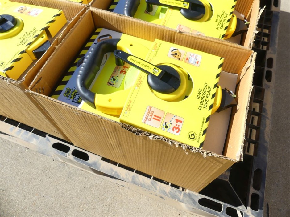 Qty 6 x Grip Well Unused Fibre Glass Winding Tape Measures Auction