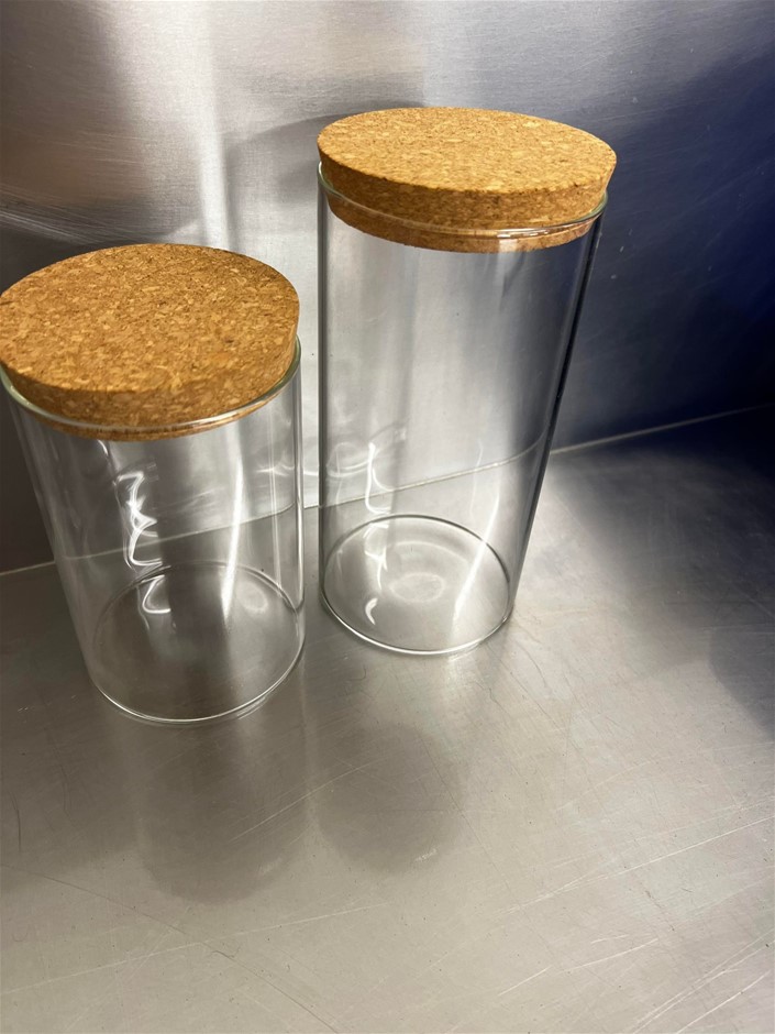 6 x Pallets of 6,600 Glass Jars with Lids (Approx. 3300 Small & 3300